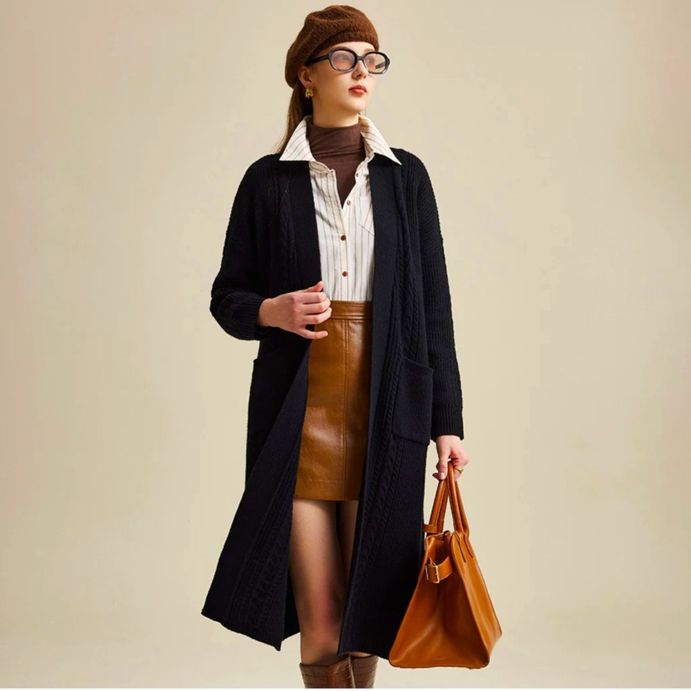 VINCE Cashmere Cardigan Coat Longline